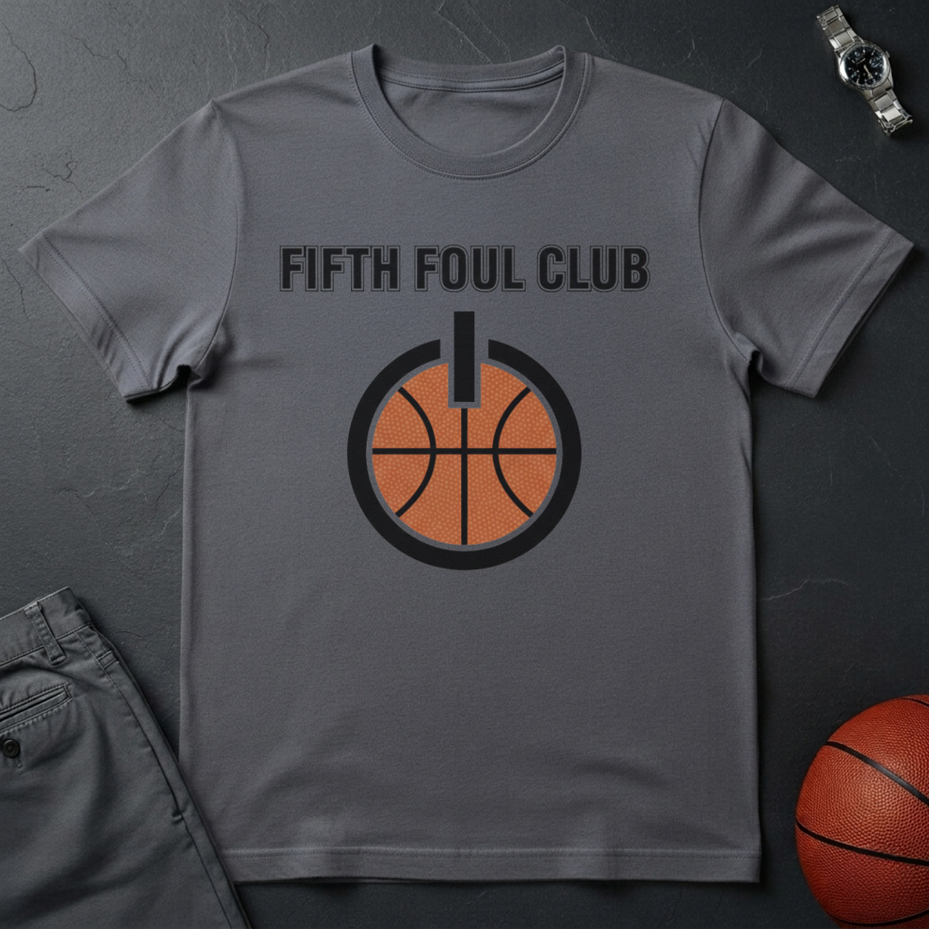 Fifth Foul Power Button T-Shirt