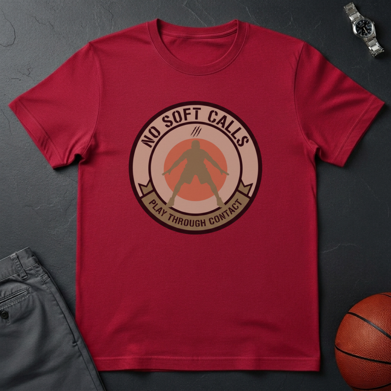 No Soft Calls Play Through Contact T-Shirt