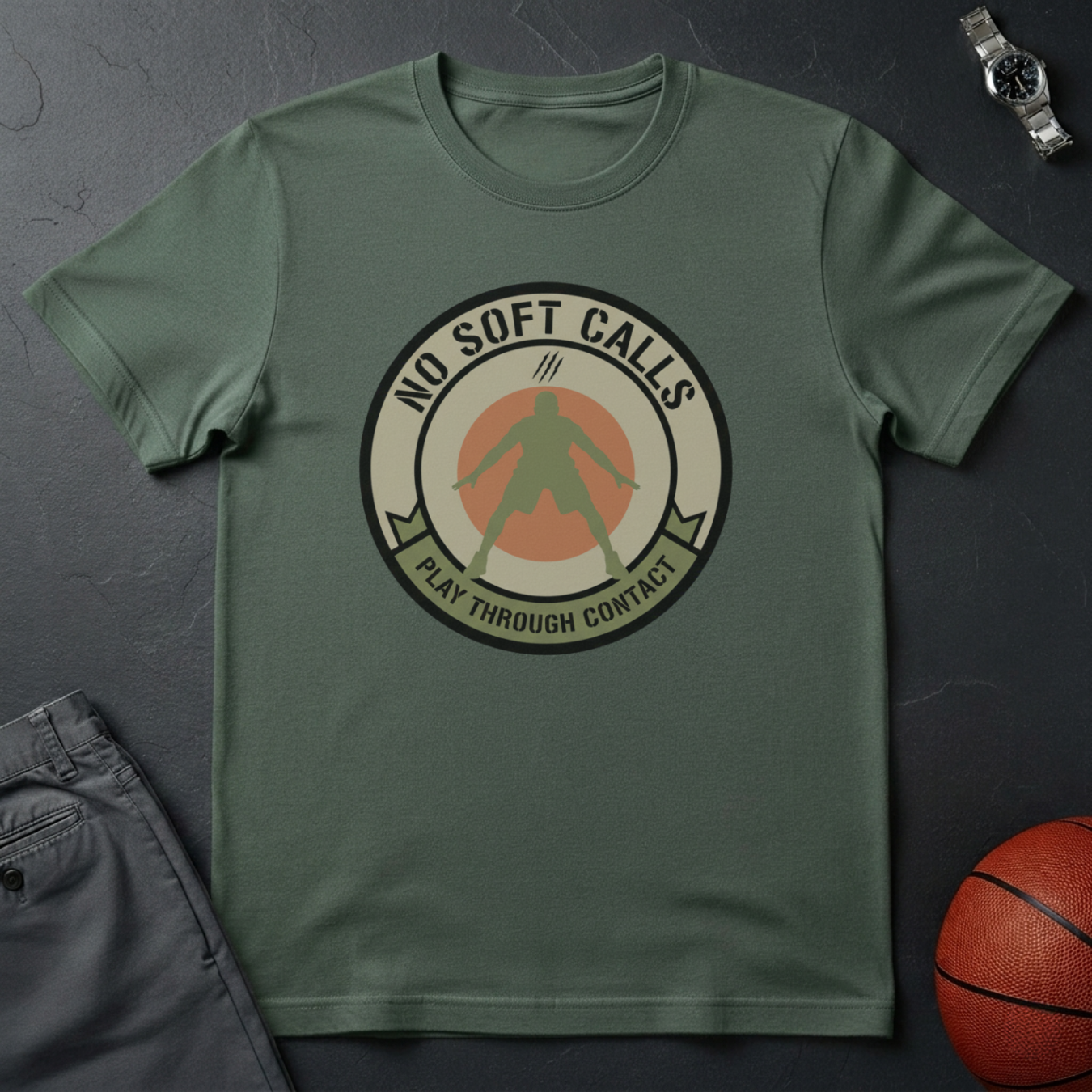 No Soft Calls Play Through Contact T-Shirt