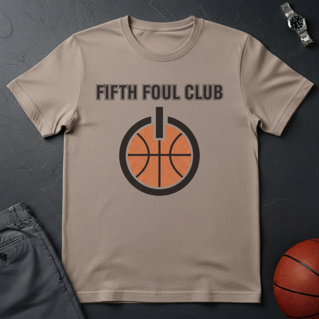 Fifth Foul Power Button T-Shirt