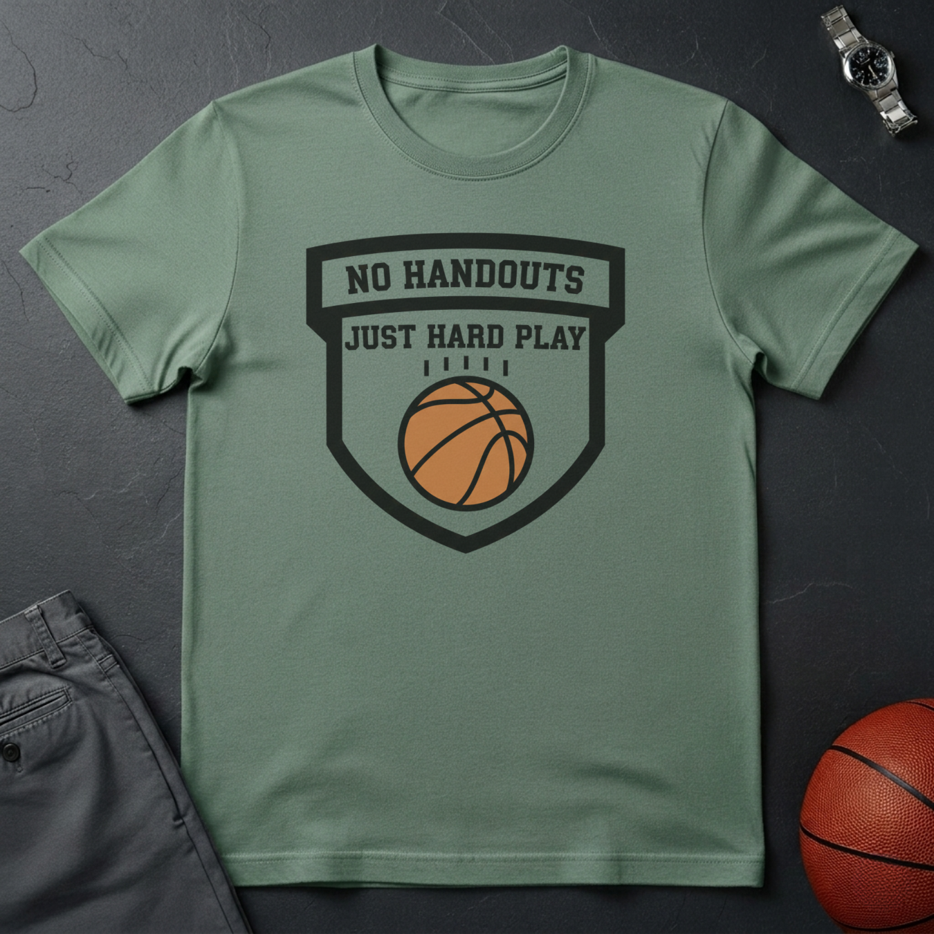 No Handouts Hard Play T-Shirt