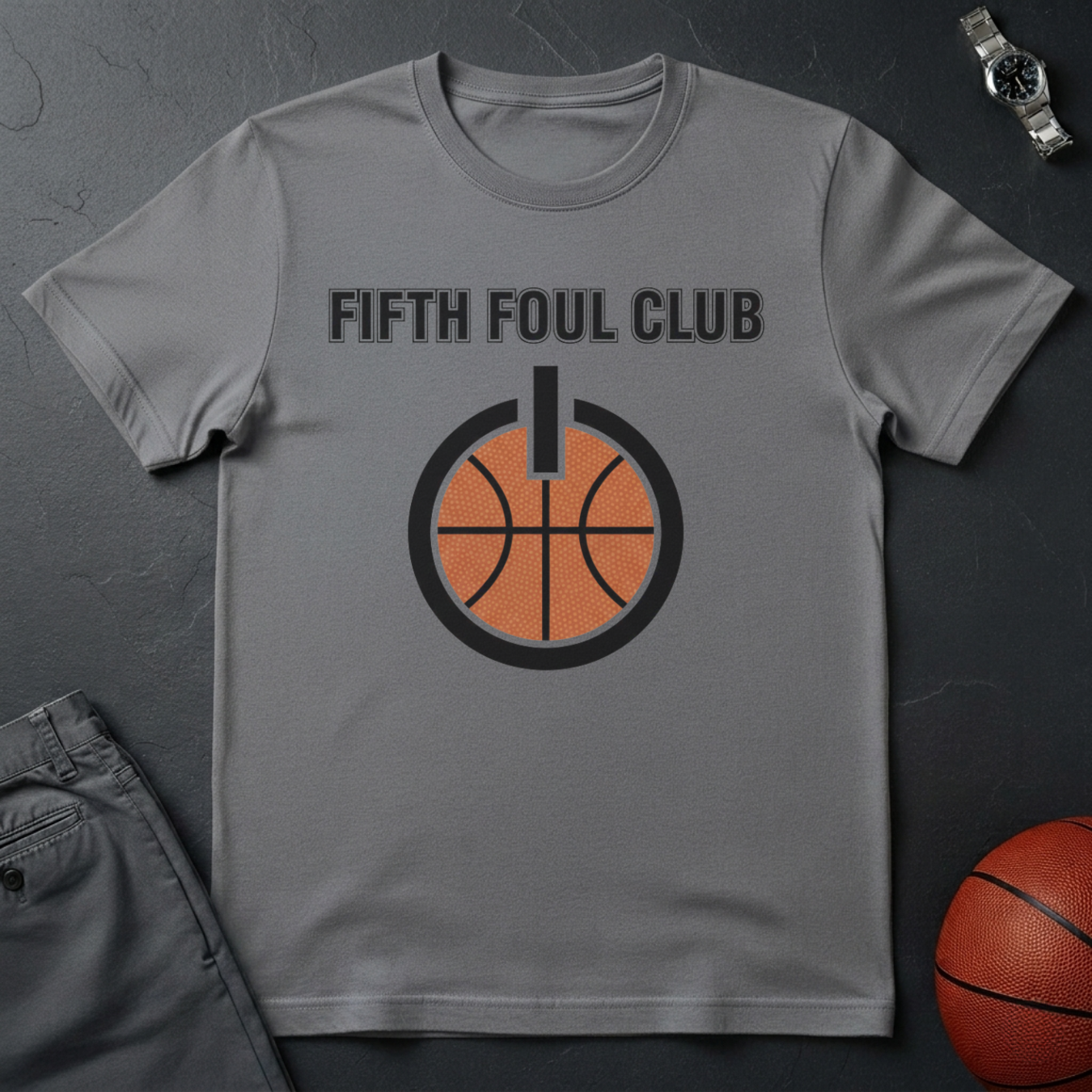 Fifth Foul Power Button T-Shirt