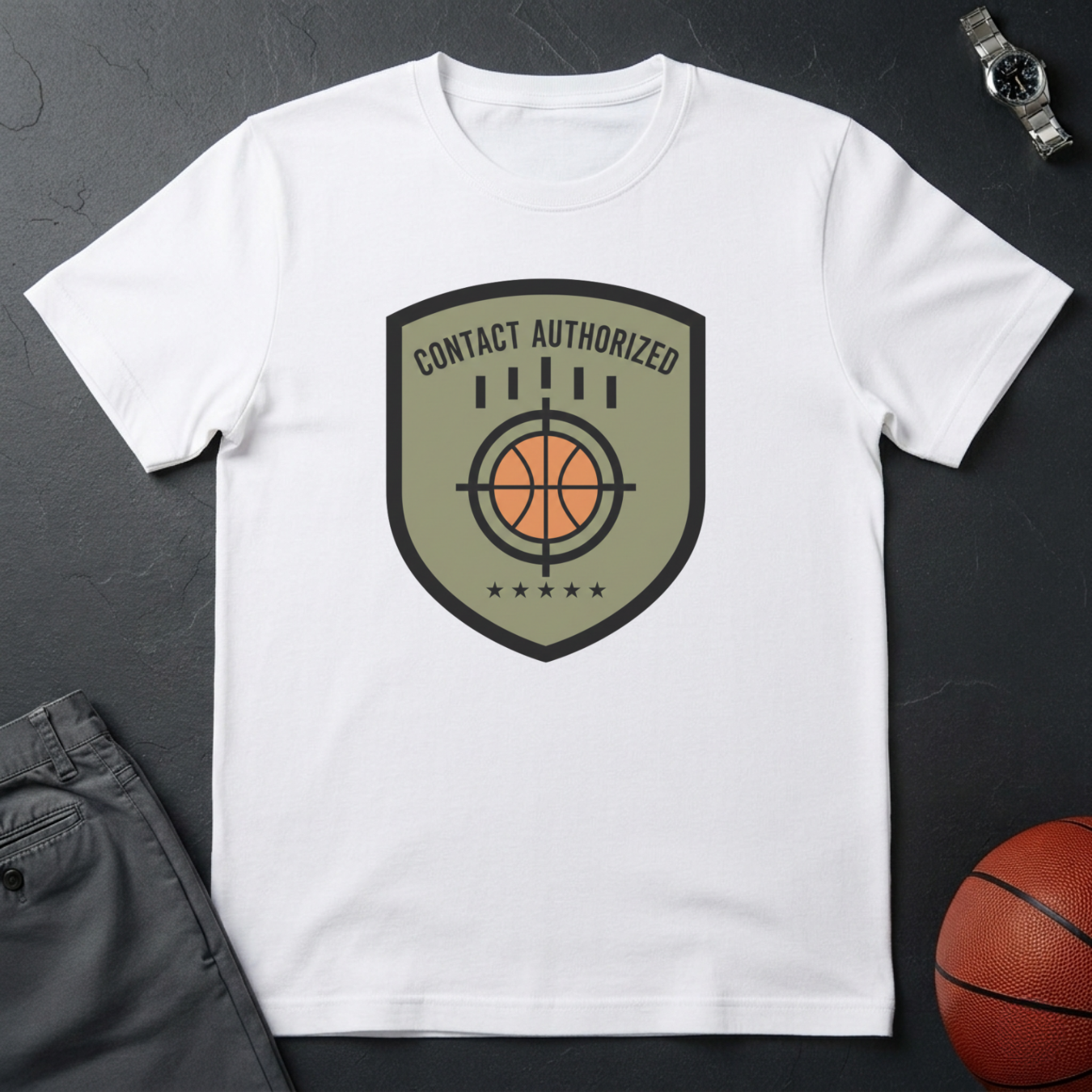 Contact Authorised Badge T-Shirt